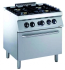 Pro 700 Gas Fornuis 4 Br. Met Gas Oven