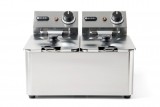 Friteuse Kitchen Line - 2x4L, HENDI, Kitchen Line, 8L, 230V/6000W, 470x380x(H)330mm