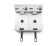 Friteuse Kitchen Line - 2x4L, HENDI, Kitchen Line, 8L, 230V/6000W, 470x380x(H)330mm