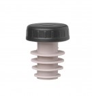 Stopper met dop – 6 stuks., Bar up, Zwart, 6 st., øxmm