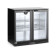 Backbar koelkast met dubbele deur, Arktic, 180L, Zwart, 220-240V/160W, 900x540x(H)890mm