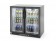 Backbar koelkast met dubbele deur, Arktic, 180L, Zwart, 220-240V/160W, 900x540x(H)890mm