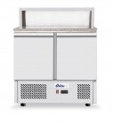 Pizzawerkbank Met 2 Deuren 300l, Arktic, 230v/310w, 900x700x(h)1100mm