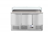 Pizzawerkbank Met 3 Deuren 380l, Arktic, 230v/310w, 1365x700x(h)1100mm