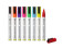 Krijtstiften 3 mm, HENDI, 1 witte, 1 rode, 1 blauwe, 1 groene, 1 gele, 1 paarse, 1 oranje en 1 roze stift