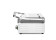 Contactgrill Panini, HENDI, boven geribd, onder glad, 230V/2200W, 430x370x(H)210mm