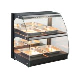 Warmhoudvitrine Quartz Tweelaags, Hendi, 230v/560w, 650x467x(h)630mm