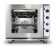 Hetelucht stoomoven met grill 4x GN 2/3 - 230V / 3000W - 620x555x(H)585mm