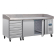 Polar U-serie pizza werkbank met granieten blad en deeglades 290L