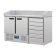 Polar G-serie pizza werkbank met marmeren blad en deeglades 257L