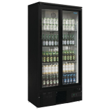 Polar G-serie Staande Barkoeling/display Koeling Met Schuifdeuren 490l Zwart