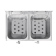 Buffalo dubbele friteuse 2x8L 2900W met timer