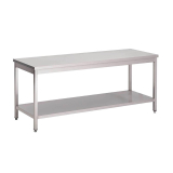 Gastro M Rvs Werktafel Met Onderblad 85x200x70cm