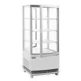 Polar C-serie Koelvitrine Met Gebogen Deuren 86l Wit