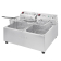 Buffalo dubbele friteuse 2x5L 2800W met timer