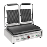 Buffalo Dubbele Contactgrill Groef/glad