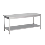 Gastro M Rvs Werktafel Met Onderblad 88x180x60cm