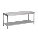 Gastro M Rvs Werktafel Met Onderblad 88x160x60cm