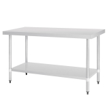 Vogue Rvs Werktafel Zonder Achteropstand 90x150x70cm