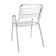 Bolero stapelbare aluminium stoelen (4 stuks)