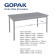 Gopak Enviro rechthoekige indoor eettafel berkeneffect 1800mm