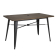 Bolero aluminium outdoor tafel 120x76x76cm donker houtdessin