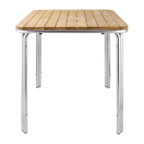 Bolero Vierkante Essen en Aluminium Tafel 70cm