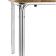 Bolero vierkante essen en aluminium tafel 70cm