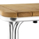 Bolero vierkante essen en aluminium tafel 70cm