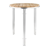 Bolero Essen en Aluminium Tafel Rond 60cm