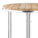 Bolero essen en aluminium tafel rond 60cm