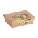 Colpac Zest kraft saladebakken met acetaat venster en insteeksluiting composteerbaar 825ml (250 stuks)