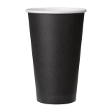 Fiesta Recyclable Koffiebeker Enkelwandig Zwart 455ml (1000 Stuks)