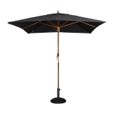 Bolero Vierkante Zwarte Parasol 2,5 Meter