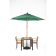 Bolero ronde parasol groen 2,5m