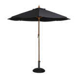 Bolero Ronde Parasol Zwart 2,5 Meter