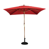 Bolero Vierkante Rode Parasol 2,5 Meter