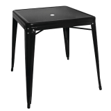 Bolero Bistro Tafel Vierkant 668mm Zwart