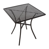 Bolero Vierkante Stalen Bistro Tafel Zwart 70cm