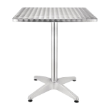 Bolero Alumiminium Tafel Met Rvs Blad 60cm