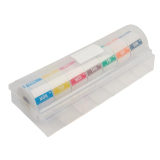 Hygiplas Afneembare Kleurcode Stickers Met 5cm Kunststof Dispenser