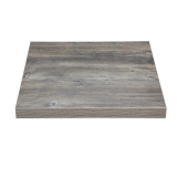 Bolero Voorgeboord Vierkant Melamine Tafelblad Ash Grey 700mm