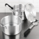 Vogue aluminium pan met au bain marie inzet 4L