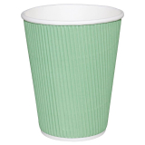 Fiesta Recyclable Koffiebekers Ribbelwand Turquoise 225ml (500 Stuks)