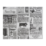 APS vetvrij papier vintage krantenprint 250x200mm