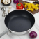 Vogue anti-aanbak aluminium conische sauteuse 32cm