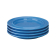 Olympia Heritage bord met verhoogde rand 253mm blauw (4 stuks)