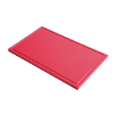 Gastro M Gn1/1 Hdpe Snijplank Met Sapgeul Rood