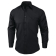 Uniform Works unisex overhemd lange mouw zwart M