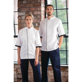 Southside Unisex Koksbuis Korte Mouw Wit XS